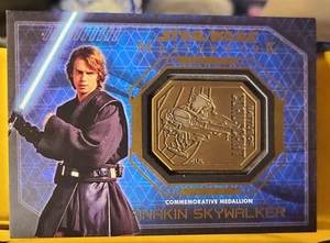 2016 Topps Star Wars Masterwork Medallion Relics Anakin Skywalker 0j4n - Picture 1 of 2