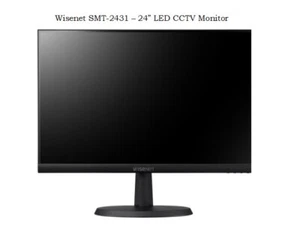 LED CCTV Monitor: Wisenet SMT-2431 24" – HD Clarity, Energy Efficient, Reliable - Afbeelding 1 van 8