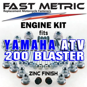 '88-'06 Yamaha Blaster 200 Engine Rebuild Bolt Kit | FACTORY style ZINC Fastener - Foto 1 di 12