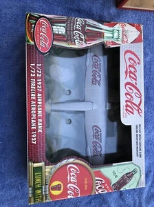 Rare 1927 Airplane Bank Coca-Cola Die Cast Airplane 27247 NIB NOS New In Box - Picture 1 of 5