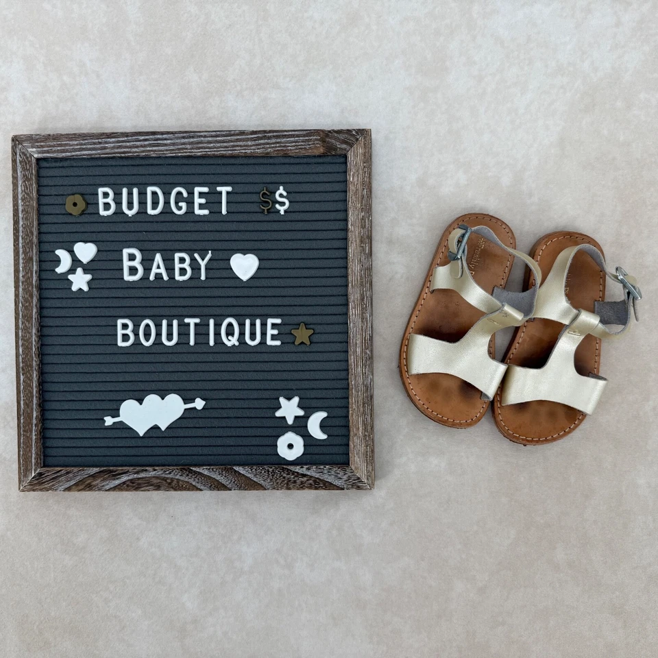 FRESHLY PICKED 金色 Malibu 凉鞋 7 码 学步儿童 — 第 1/3 张图片