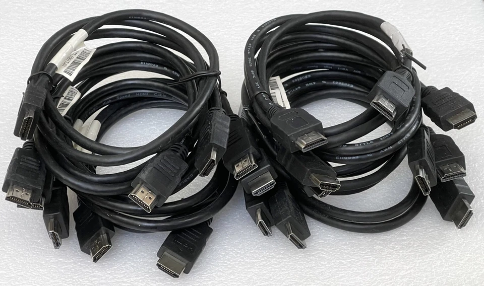 10 x 3ft 4K HDMI Cable for TV, DVD RECEIVER, HDTV, LCD, ETC - Image 1 of 1