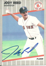 Jody Reed Boston Red Sox  Personally Autographed Card