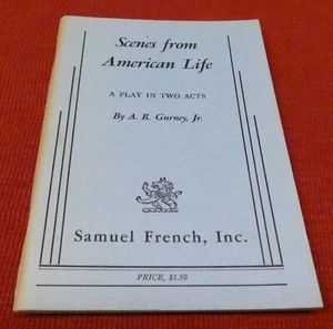 Gurney, A. R. Jr. SCENES FROM AMERICAN LIFE A Play in Two Acts 1ST ED 1970 RARE - Picture 1 of 5