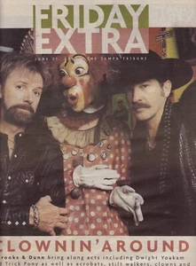 2002 Friday Extra Newspt Magazine Brooks & Dunn Ronnie & Kix Concert Neon Circus - Picture 1 of 4