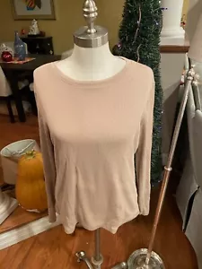 Camiseta acanalada manga larga A New Day bronceada para mujer talla grande - Imagen 1 de 7