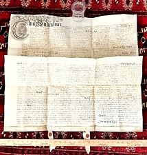 Rare 1692 Large Vellum Handwritten Indenture Manuscript Legal Document Old - A3