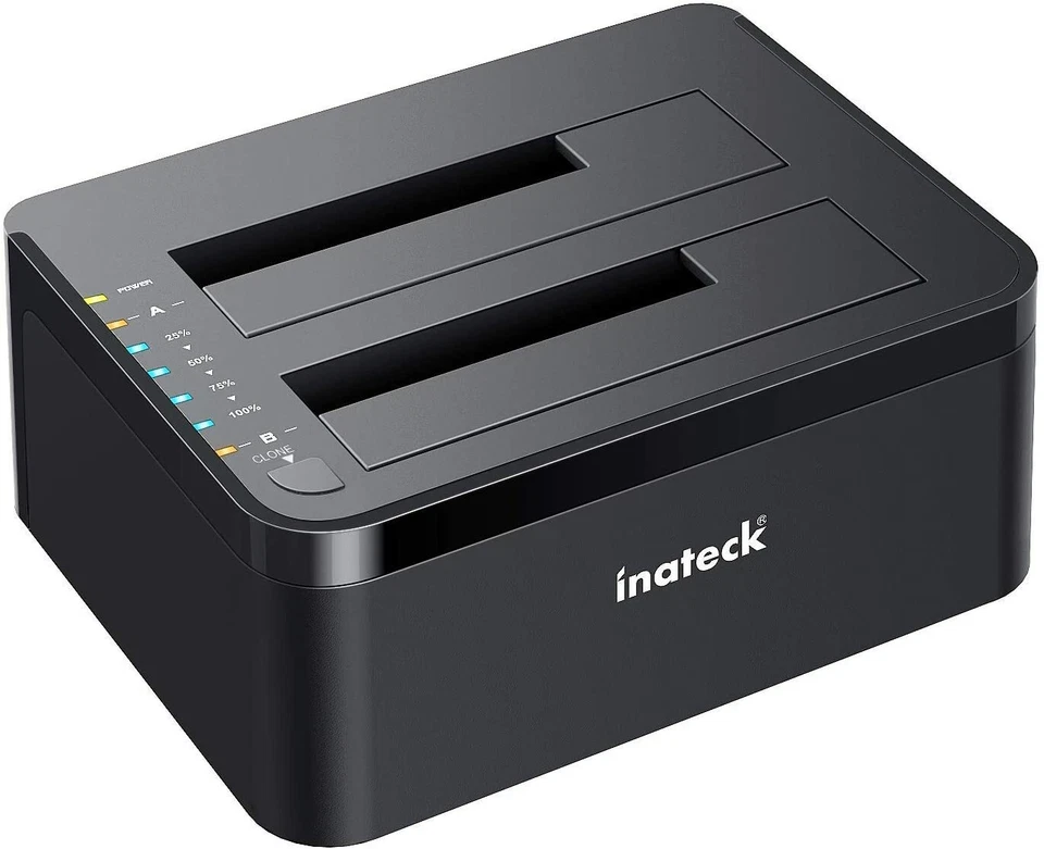 Inateck Dockingstation USB 3.0 Dual-Schacht Docking, Offline-Klonen unterstützt - Bild 1 von 4