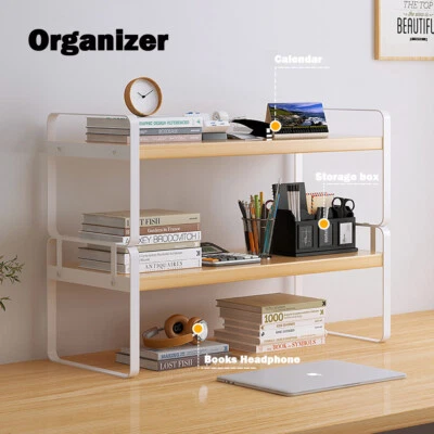 Office Desktop Storage Rack Shelf Desk Bookshelf File Organizer Table Office AUS - image 1 of 4