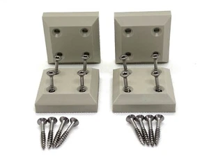Strandkorb PE-Gleiter 4er Set mit Edelstahl Schrauben 50 x 50 x 15 - Bild 1 von 1