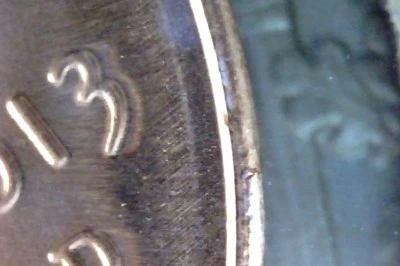 2013-D Heavy Double 3  Shield Cent Error BU Lincoln Cent  - Image 1 of 3