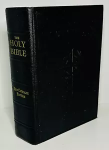 Holy Bible New Catholic Edition 1954 Catholic Book Publishing Black Cover - Picture 1 of 8