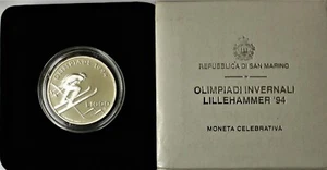 SAN MARINO 1994 COMMEMORATIVA 1000 LIRE ARGENTO PROOF - Picture 1 of 1