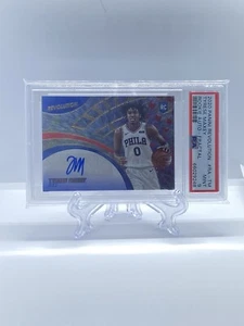 2020-21 PANINI REVOLUTION TYRESE MAXEY ROOKIE AUTO RC Fractal /100 PSA 9 - Picture 1 of 3