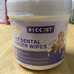 Teeth Cleaning Wipes for Dogs & Cats, Remove Bad Breath by Removing Plaque and T - Picture 1 of 4