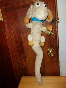 RARE PLUSH DOLL FIGURE BUGGED EYED SHEEP LAMB POSEABLE TAIL NOVELTY STUFFED TOY - Picture 1 of 7