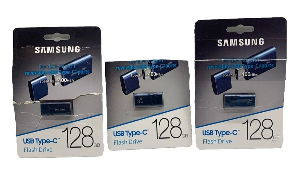 Samsung MUF-128DA/AM Usb 128g|Samsung Muf-128da/am Flash Drive Tipo C Lote de 3 Foto 1 de 4