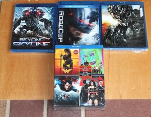 BLU-RAY LOT: TRANSFORMERS, BEYOND SKYLINE, ROBOCOP, 4 FILM DC COLLECTION SET NEU - Bild 1 von 1