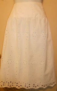Jones New Yorks Plus Size Eyelet Skirt White 16W NWT - Picture 1 of 3