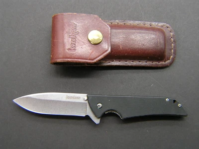 Kershaw USA 1760 Skyline Flipper Linerlock Knife, Leather Sheath, G-10 Handle - Image 1 of 4