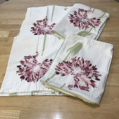 Lote de 4 fundas de almohada decorativas Hillcrest vintage fundas algodón bordado Foto 1 de 4