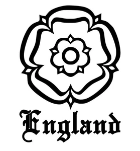 INGLATERRA CALCOMANÍA DE VINILO ROSA - INGLÉS ORGULLOSO PARA VENTANA DE AUTOCARAVANA TABLETA CAMIÓN - Imagen 1 de 2