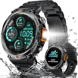 Męski smartwatch LaNikar KE3 1,45" wojskowy wodoodporny z funkcją telefonu - Zdjęcie 1 z 1
