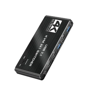 4K/60Hz 2 in 1 Out HDMI 2.0 KVM USB Switch USB 3.0 KVM Switcher For Mouse B - Photo 1/10