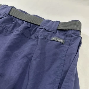 Columbia Fishing Hiking Blue Cargo Shorts With Belt Mens Size XL - Picture 1 of 8