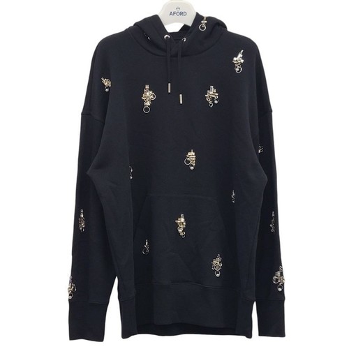 Felpa con cappuccio oversize Givenchy in cotone impreziosito da cristalli GIA120105 120693102