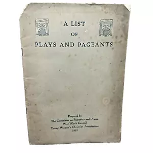 Raro libretto YWCA 1919 elenco giochi e concorsi programmi drammatici adatti - Foto 1 di 14