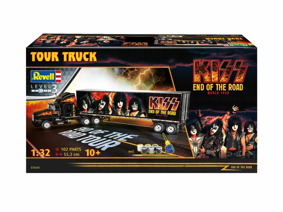 Kiss Tour Truck Camion Gift Set 1:32 Plastic Model Kit REVELL - Immagine 1 di 1