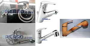 Miscelatore lavabo lavello doccetta estraibile doccia rubinetto bagno cucina ITA - Foto 1 di 10