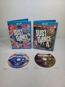 Just Dance 2017 & Just Dance 4 (Nintendo Wii U) No Manuals EXCELLENT CONDITION - Picture 1 of 12