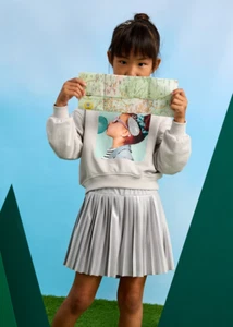 Gonna pantalone plissettata Mayoral Girls 3907 nuova P/E 2025 taglia 140/10 anni - Foto 1 di 4