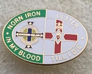 Northern Ireland Supporter Enamel Badge Old Rare Collectable - Ulster - Rangers - Picture 1 of 2