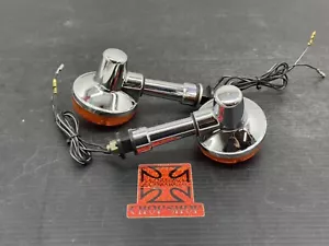 SUZUKI GN250 GS250 GS300 GS450 GS550 GS750 REAR RIGHT LEFT TURN SIGNAL PAIR SET - Picture 1 of 7