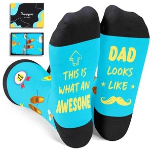Fathers Day Socks Funny Dad Socks Father Gifts Gifts For Dad From Daughter So... - Picture 1 of 6