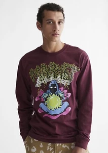 Market T-Shirt Long Sleeves Small The Alchemist NWT Burgundy - Picture 1 of 24