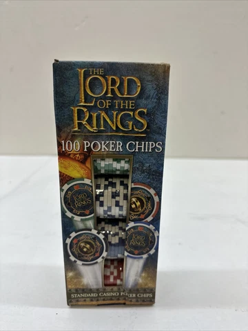 Masterpieces Casino - Lord Of The Rings - 100 Piece Fine Poker Chip Set With Cover