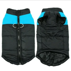 Waterproof Dog Body Warmer Blue Puffer Jacket Small / Medium dogs - Picture 1 of 3