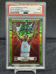 2020 Panini Donruss Optic Bam Adebayo My House! Lime Green Prizm #94/149 PSA 9 - Picture 1 of 2