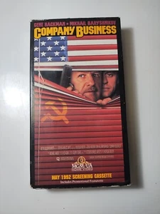 Company Business VHS *1992 Screening Copy* Action Comedy Gene Hackman Movie VTG - Picture 1 of 9