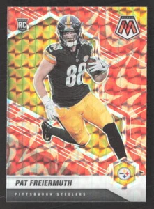 2021 MosaicFootball Pat Freiermuth #332 Orange Mosaic Reactive Prizm RC Steelers - Picture 1 of 2