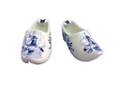 Pair Of Clogs Vintage-Delfts Blue-Cendriers Porcelain Of Delft Painted Hand