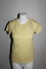 POLO Ralph Lauren Women 100% Cotton Banana P Crew Neck Yellow T-Shirt Size XS