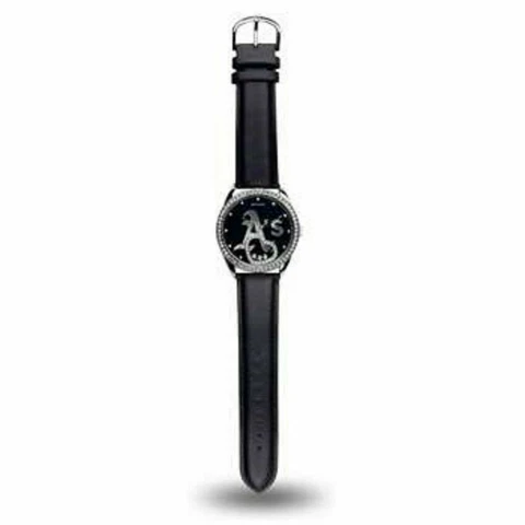 NEW! OAKLAND A'S ATHLETICS WOMEN'S BEAT WATCH FLOATING HEART CRYSTALS LICENSED Cover