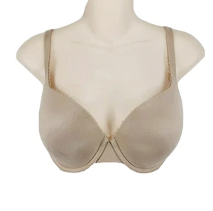 Body By Victoria Secret Perfect Shape Bra Size 32DD Tan Nude Lined Wired - Picture 1 of 7