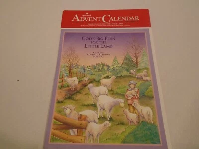Hallmark God's Big Plans for the Little Lamb Paper Advent Calendar Christmas New - Image 1 of 3