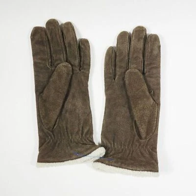 Fownes Women's Suede Leather Gloves Cozy Warm and Soft Brown - Image 1 of 4